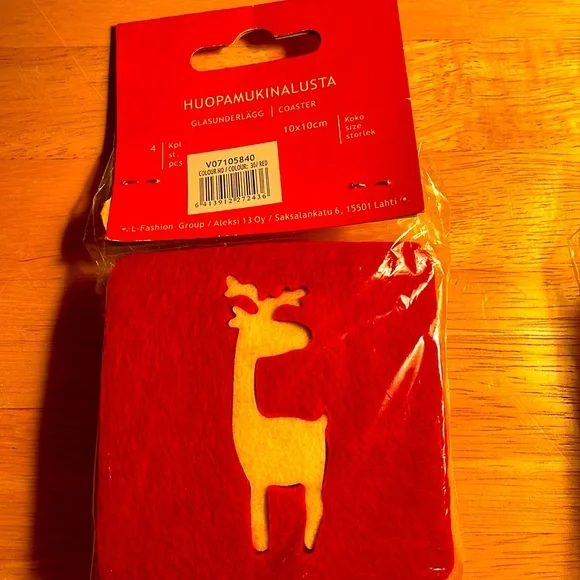Scandinavian Reindeer Coasters - Picture 2 of 2